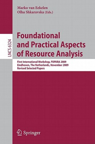 Könyv Foundational and Practical Aspects of Resource Analysis Marko van Eekelen