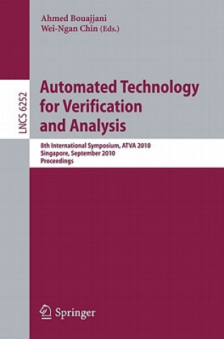 Książka Automated Technology for Verification and Analysis Ahmed Bouajjani