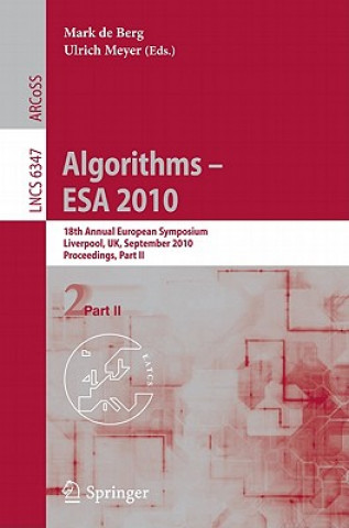 Kniha Algorithms -- ESA 2010, Part II Mark de Berg