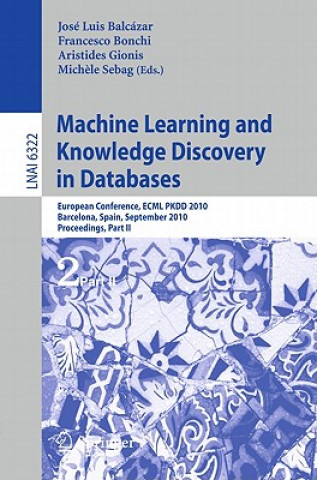 Libro Machine Learning and Knowledge Discovery in Databases José L. Balcázar