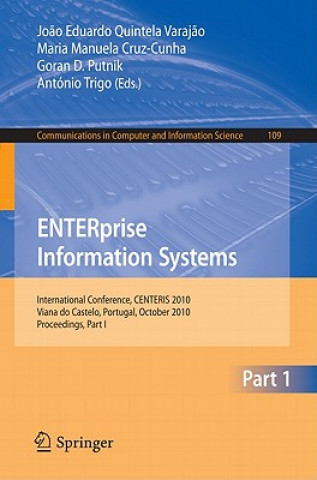 Könyv ENTERprise Information Systems, Part I Joao Eduardo Quintela Varajao