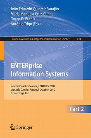 Kniha ENTERprise Information Systems, Part II Joao Eduardo Quintela Varajao