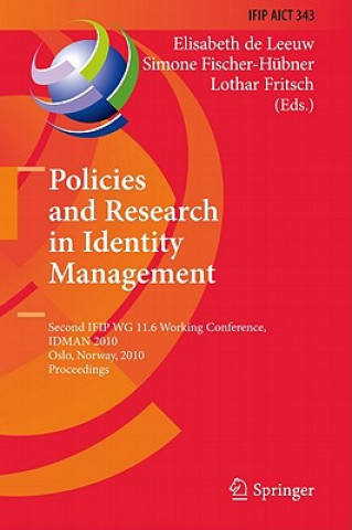 Kniha Policies and Research in Identity Management Elisabeth de Leeuw