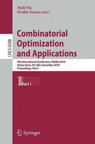 Könyv Combinatorial Optimization and Applications Weili Wu