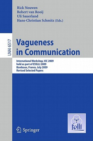 Knjiga Vagueness in Communication Rick Nouwen