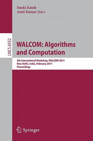 Book WALCOM: Algorithms and Computation Naoki Katoh