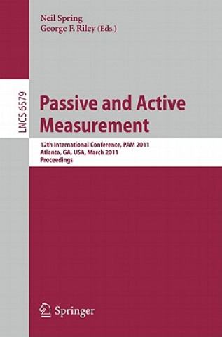 Könyv Passive and Active Measurement Neil Spring