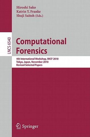 Könyv Computational Forensics Hiroshi Sako