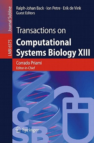 Kniha Transactions on Computational Systems Biology XIII Ralph-Johan Back