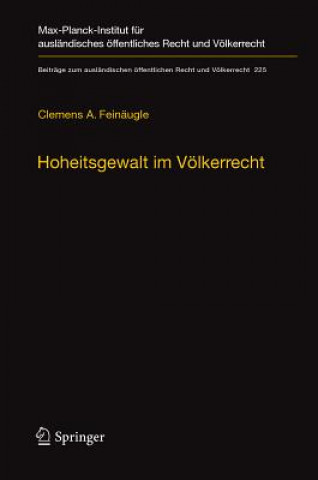 Könyv Hoheitsgewalt im Volkerrecht Clemens A. Feinäugle