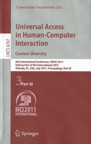 Książka Universal Access in Human-Computer Interaction. Context Diversity Constantine Stephanidis