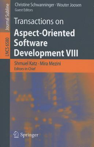 Kniha Transactions on Aspect-Oriented Software Development VIII Shmuel Katz