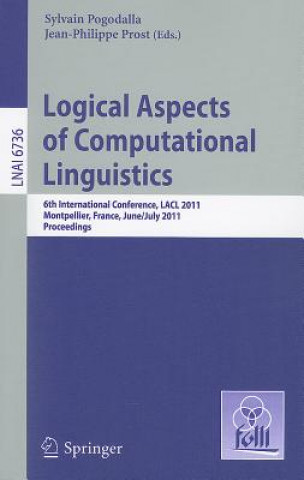 Könyv Logical Aspects of Computational Linguistics Sylvain Pogodalla
