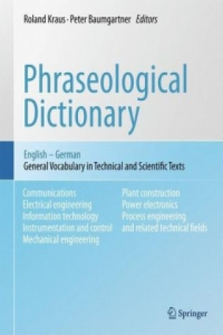 Knjiga Phraseological Dictionary English - German Roland Kraus