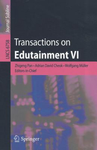 Book Transactions on Edutainment VI Zhigeng Pan