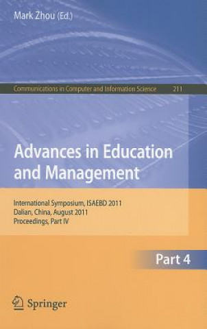 Könyv Advances in Education and Management Mark Zhou