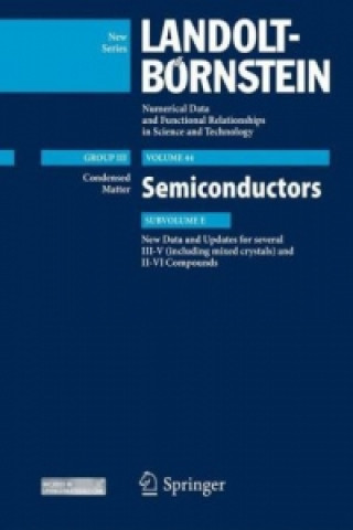 Libro New Data and Updates for several III-V (including mixed crystals) and II-VI Compounds Ulrich Rössler