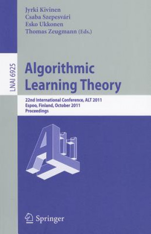 Book Algorithmic Learning Theory Jyriki Kivinen