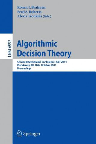 Książka Algorithmic Decision Theory Ronen Brafman