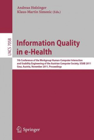 Carte Information Quality in e-Health Andreas Holzinger