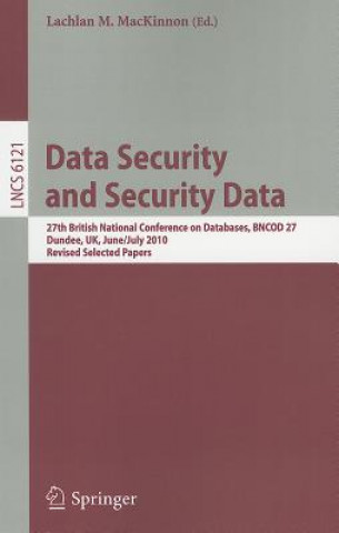 Kniha Data Security and Security Data Lachlan MacKinnon