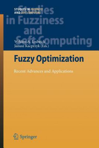 Kniha Fuzzy Optimization Weldon A. Lodwick