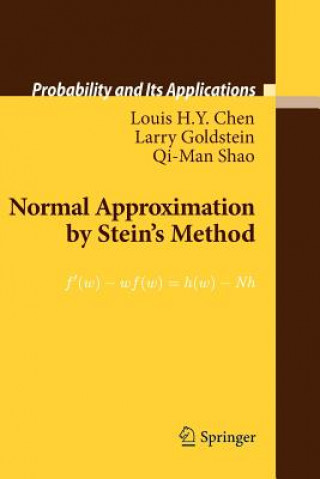Könyv Normal Approximation by Stein s Method Louis H.Y. Chen