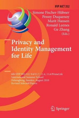 Kniha Privacy and Identity Management for Life Simone Fischer-Hübner