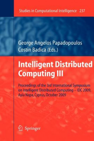 Книга Intelligent Distributed Computing III George Angelos Papadopoulos