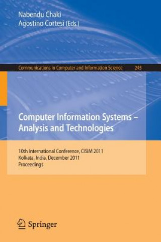 Könyv Computer Information Systems - Analysis and Technologies Nabendu Chaki