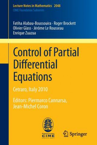 Carte Control of Partial Differential Equations Fatiha Alabau-Boussouira