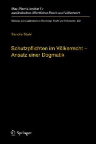 Kniha Schutzpflichten im Volkerrecht - Ansatz einer Dogmatik Sandra Stahl