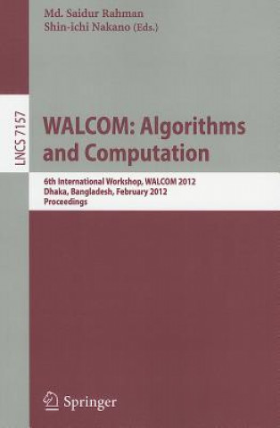 Carte WALCOM: Algorithm and Computation Md. Saidur Rahman