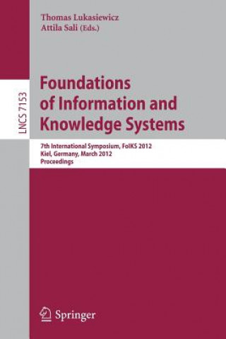 Carte Foundations of Information and Knowledge Systems Thomas Lukasiewicz