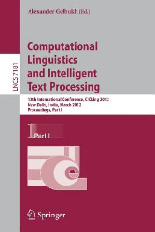 Libro Computational Linguistics and Intelligent Text Processing Alexander Gelbukh