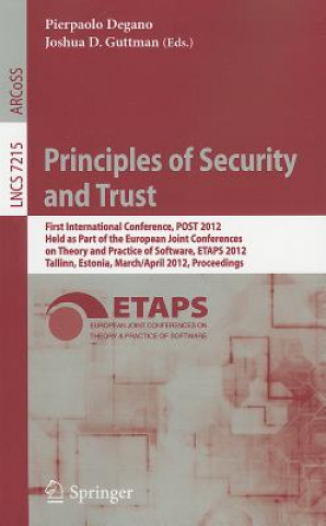 Kniha Principles of Security and Trust Pierpaolo Degano