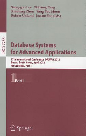 Könyv Database Systems for Advanced Applications Sang-goo Lee