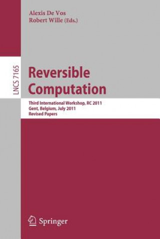Kniha Reversible Computation Alexis De Vos