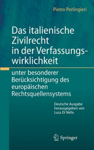 Kniha Das Italienische Zivilrecht in Der Verfassungswirklichkeit Pietro Perlingieri