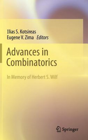 Kniha Advances in Combinatorics Ilias Kotsireas