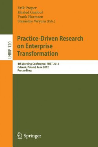 Kniha Practice-Driven Research on Enterprise Transformation Erik Proper