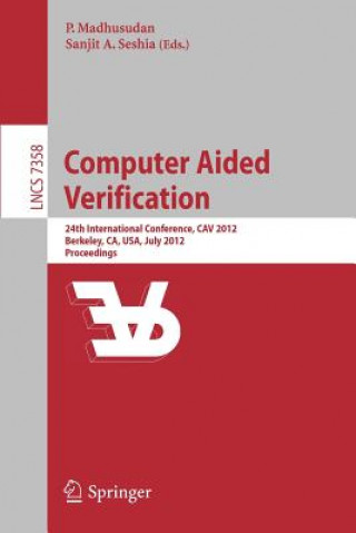 Kniha Computer Aided Verification Madhusudan Parthasarathy