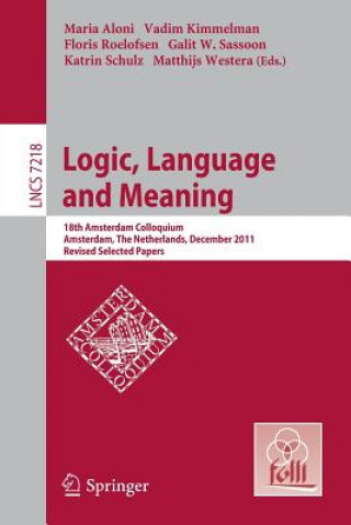 Buch Logic, Language and Meaning Maria Aloni