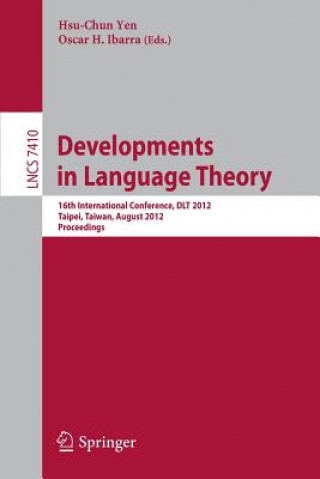 Könyv Developments in Language Theory Hsu-Chun Yen