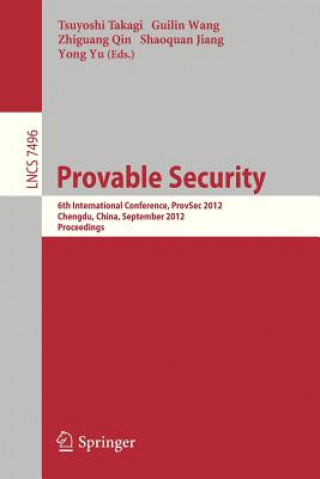 Knjiga Provable Security Tsuyoshi Takagi