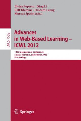 Knjiga Advances in Web-based Learning - ICWL 2012 Elvira Popescu