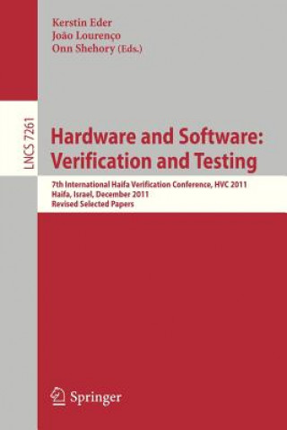 Könyv Hardware and Software: Verification and Testing Kerstin Eder