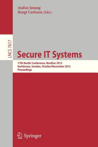 Könyv Secure IT Systems Audun J