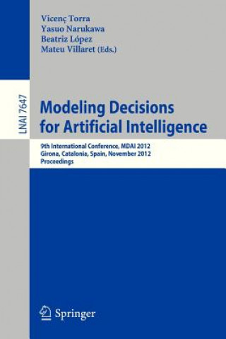 Kniha Modeling Decisions for Artificial Intelligence Vincenc Torra