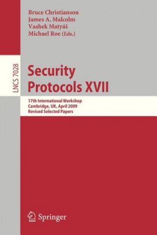Kniha Security Protocols XVII Bruce Christianson